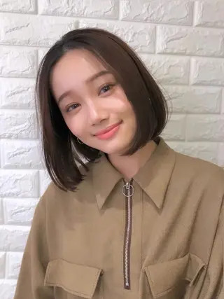 ショート 銀座🇰🇷韓国ボブ 🧡巻ける縮毛/せんのヘアスタイル