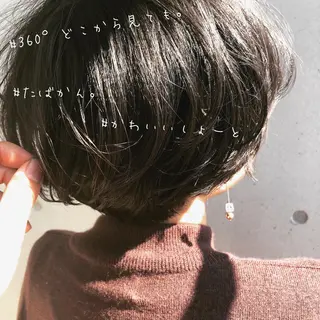 ショート ショート/ボブ/ パーマ/柏原良亮のヘアスタイル