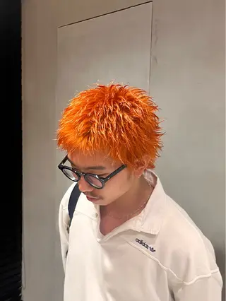 カラー パーマ メンズ ボブカット えのもとりき🏄のヘアスタイル