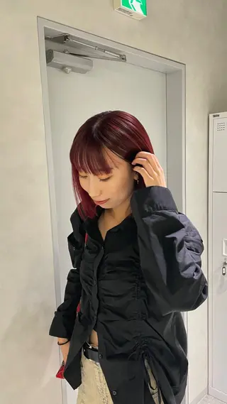 カラー モデル募集中/西梅田 かえで🎀のヘアスタイル