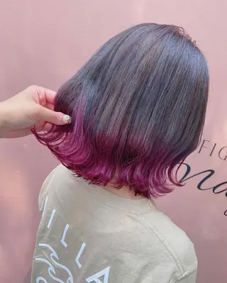 ミディアム カラー JILL ユキのヘアスタイル