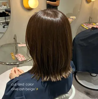 カラー 石井綾華🩰10月 カットモデル無料のヘアスタイル