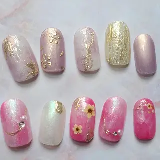 ネイル 6RokuHair（ロクヘアー)所属・門川 茉奈美のネイルデザイン