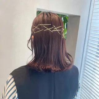 ミディアム ヘアアレンジ octo所属・梅澤 杏菜のヘアスタイル