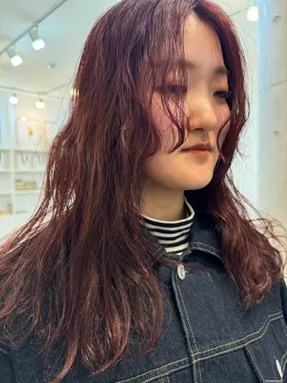 ロング パーマ ｔa k k e ｙｕのヘアスタイル