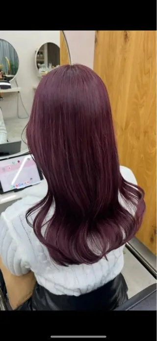 ロング 絶対綺麗な暖色カラー 🎯あります✨増渕✨のヘアスタイル