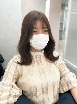 ミディアム カラー 髪質改善 ヒデのヘアスタイル