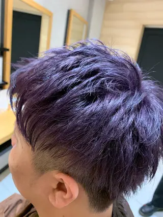 カラー メンズ 名古屋／デザイン／ ブリーチ/松井亮磨のヘアスタイル