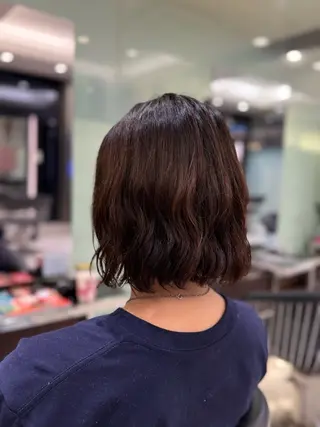 ショート パーマ ミディアムカット✂︎ 🌻ゆりな🌻のヘアスタイル