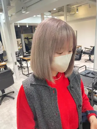 ショート カラー 田中大星 /ボブ 縮毛矯正のヘアスタイル