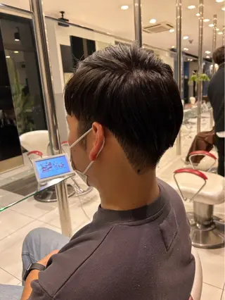 ショート メンズカット¥0婦中 カットモデル大上聖矢のヘアスタイル