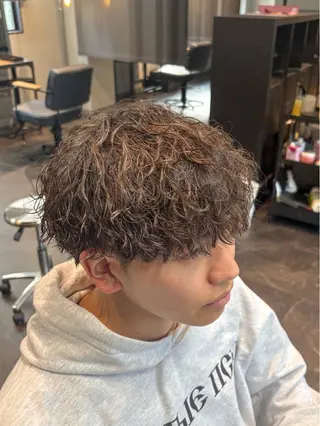 ショート カラー パーマ メンズ 🎧【パーマ師】 SOUMA🎧のヘアスタイル