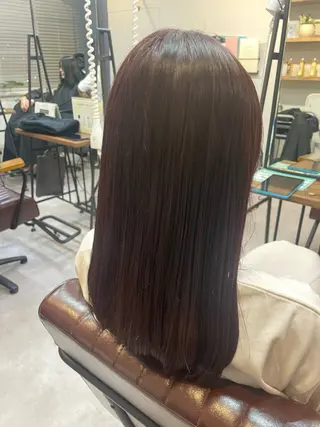 セミロング カラー 原 麻耶のヘアスタイル