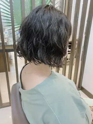ショート パーマ アレンジ&ショート 💙YUKINOのヘアスタイル