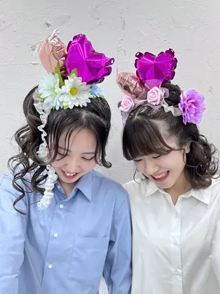 ヘアアレンジ 暖色カラー /ヘアアレンジ/花鈴のヘアスタイル