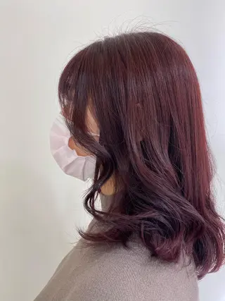 ミディアム カラー 銀座メンズ専門🖤 小島奈々のヘアスタイル
