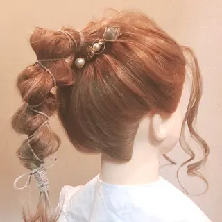 ロング ヘアアレンジ an池袋本店所属・🌷吉野ひかり🌷 カットモデル募集✂️のヘアスタイル