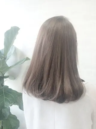 セミロング カラー 🌈ハイライトカラー 🌈naokoのヘアスタイル