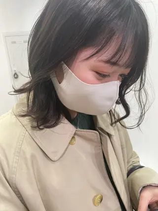 ミディアム カラー 福島成美/髪質改善 縮毛矯正/カラーのヘアスタイル