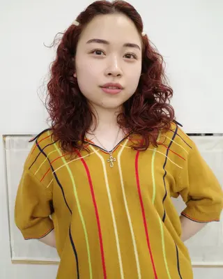 ロング WAKU所属・🧚🏼ボブパーマ 歩美のヘアスタイル