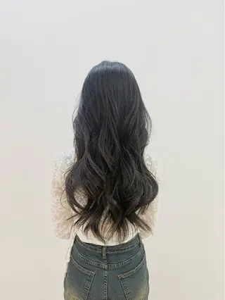 ロング カラー ヘアアレンジ キヨミ 韓国レイヤーカットのヘアスタイル