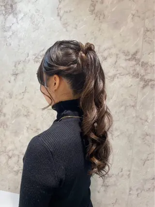 ロング ベルグロー🧡 心斎橋スタッフ🦋のヘアスタイル