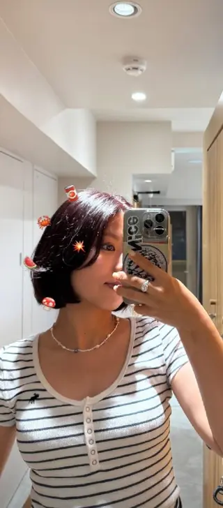 カラー ヘアアレンジ 今岸 寛子のヘアスタイル