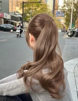 カラー 透ける透明感カラー 🤍anju🪽ྀིのヘアスタイル