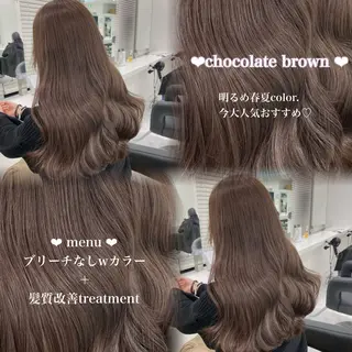 ロング カラー 🍑透明感color 🍑MOMOKA🍑のヘアスタイル