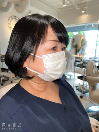 ミディアム カラー ミカ/名駅/レイヤー /ブリーチなしカラーのヘアスタイル