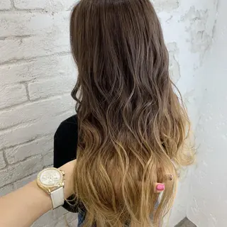 ロング カラー 🎀モテ髪ミルクティ ー🎀yasunaのヘアスタイル