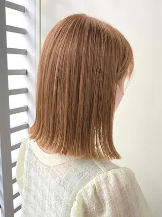 ミディアム カラー ANNA /艶髪/ハイトーンのヘアスタイル