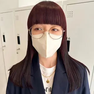 セミロング カラー デザインカラー/パー マ🦖外岡咲希🦖のヘアスタイル