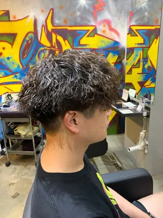 パーマ メンズ ⚡️メンズパーマ特化 mens支持◎/忠地のヘアスタイル