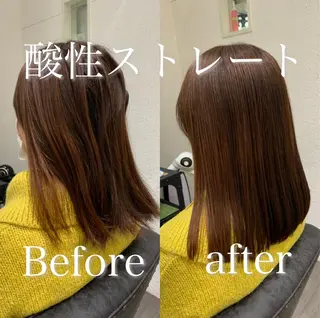 セミロング 【酸性ストレート】 宮下和明のヘアスタイル