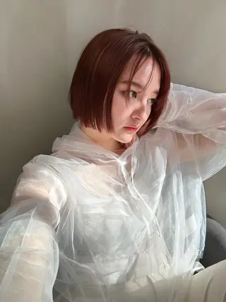 ショート カラー ショート/ボブ専門 宮脇美奈/南船場のヘアスタイル
