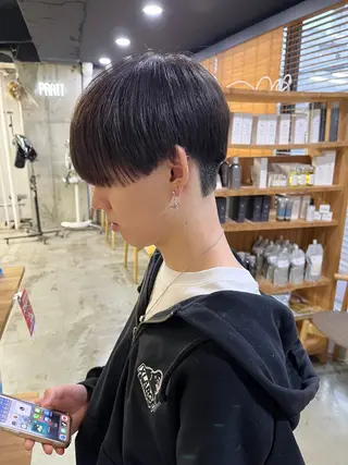 メンズ アキト/ メンズ/透明感暗髪のヘアスタイル