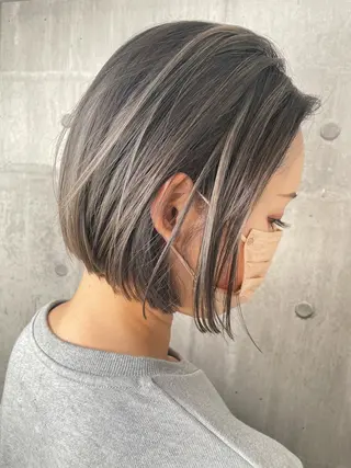 ショート カラー 髪質改善×縮毛矯正 HairDr.LINO駒沢【リノ】所属・mam. mamicoのヘアスタイル