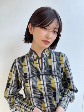 セミロング Côte所属・レイヤー/ボブカット ゆい/Côte表参道のヘアスタイル