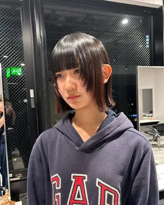 ミディアム 寺川留以 /カットモデル募集中のヘアスタイル