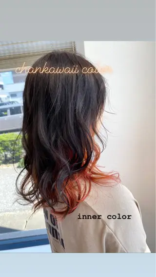 セミロング カラー シェアサロンR所属・川合 勇気のヘアスタイル