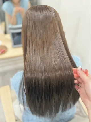 セミロング パーマ 山田 恭寛のヘアスタイル