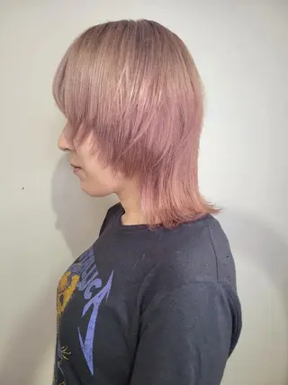 ミディアム 🇰🇷透明感×ハイ トーン🌟tomoのヘアスタイル