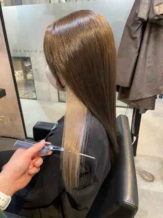 ロング カラー 👑髪質改善カラー 中垣斗希のヘアスタイル