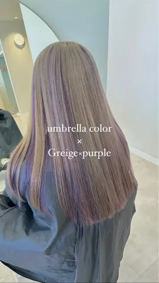ロング 【デザインカラー】 難波　秀喜のヘアスタイル