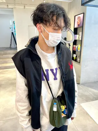 ショート メンズ 🇰🇷カルマパーマ kaito🇰🇷のヘアスタイル