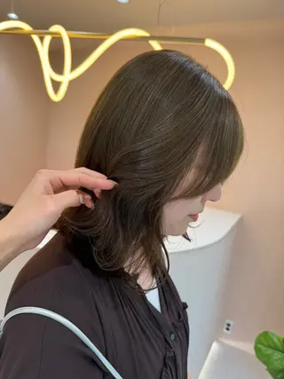 ミディアム カラー 🫧ツヤ髪＊赤味消し nanami🫧のヘアスタイル