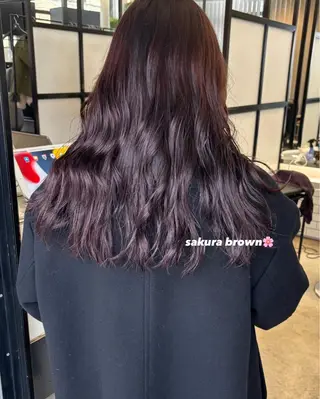 セミロング カラー レア渋谷所属・オリーブベージュ きょうかのヘアスタイル