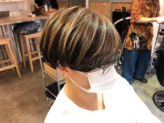 ショート カラー カット✂️カラー🌈 はお任せ✨　芳賀　要のヘアスタイル