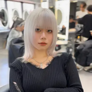 ミディアム JUNYA 海外ガールヘアのヘアスタイル